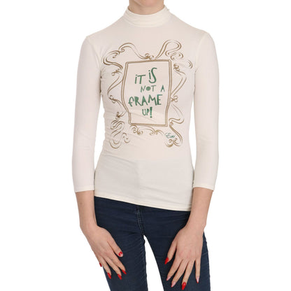 Exte Crew Neck It Is Not A Frame Up! Print Blouse Exte