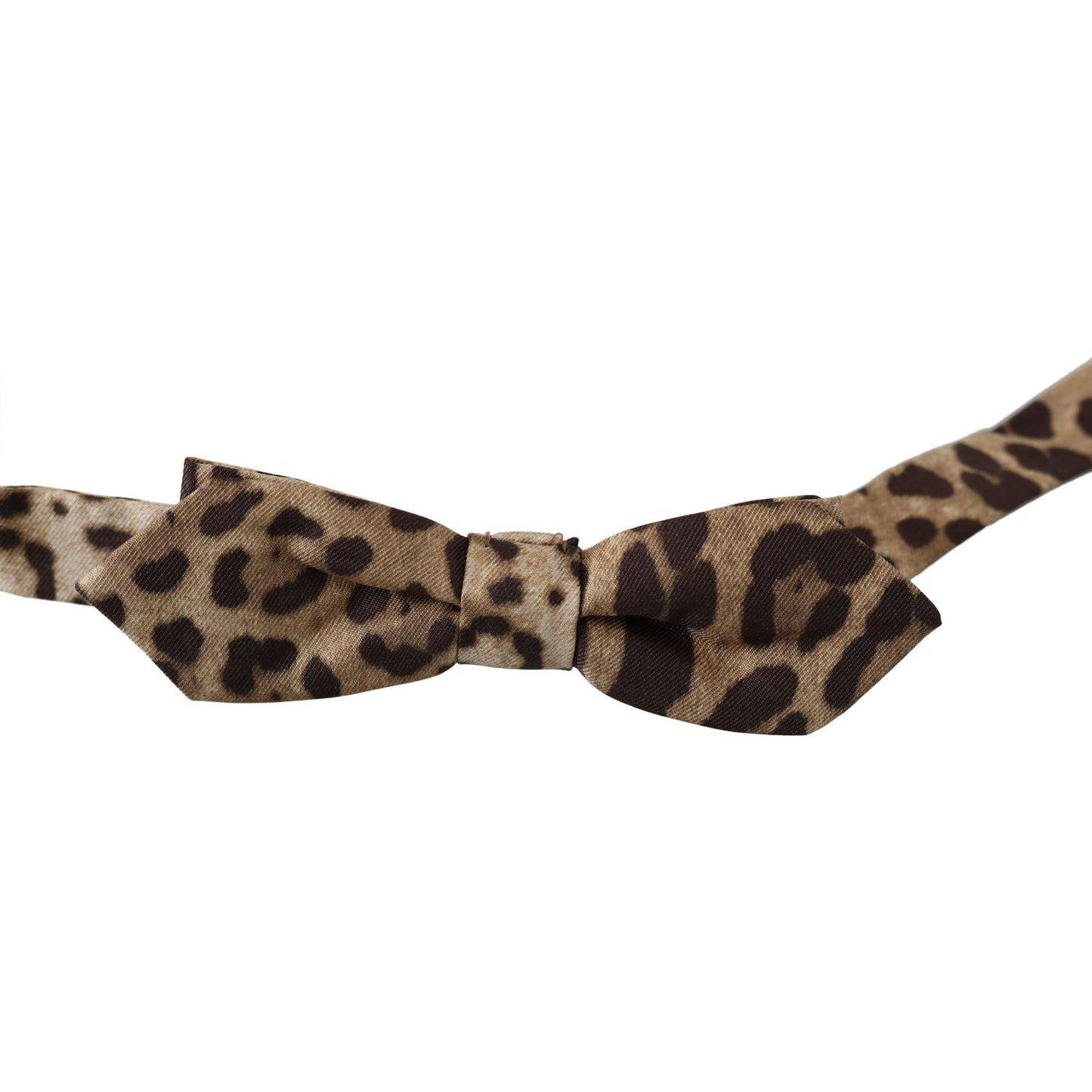 Dolce & Gabbana Exquisite Silk Leopard Print Bow Tie Bow Tie Dolce & Gabbana