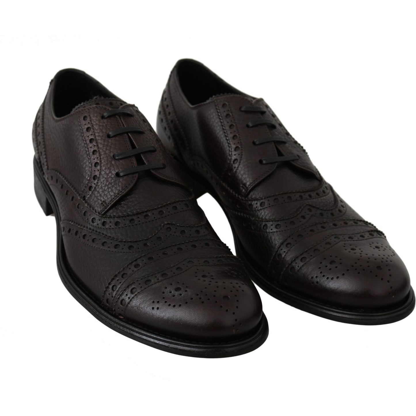 Dolce & Gabbana Elegant Mens Leather Derby Dress Shoes Dolce & Gabbana