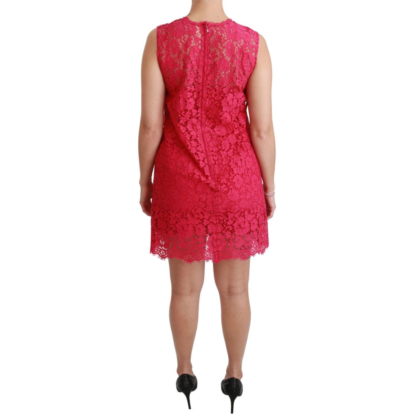 Dolce & Gabbana Shocking Pink Mini Bodycon Dress Dolce & Gabbana