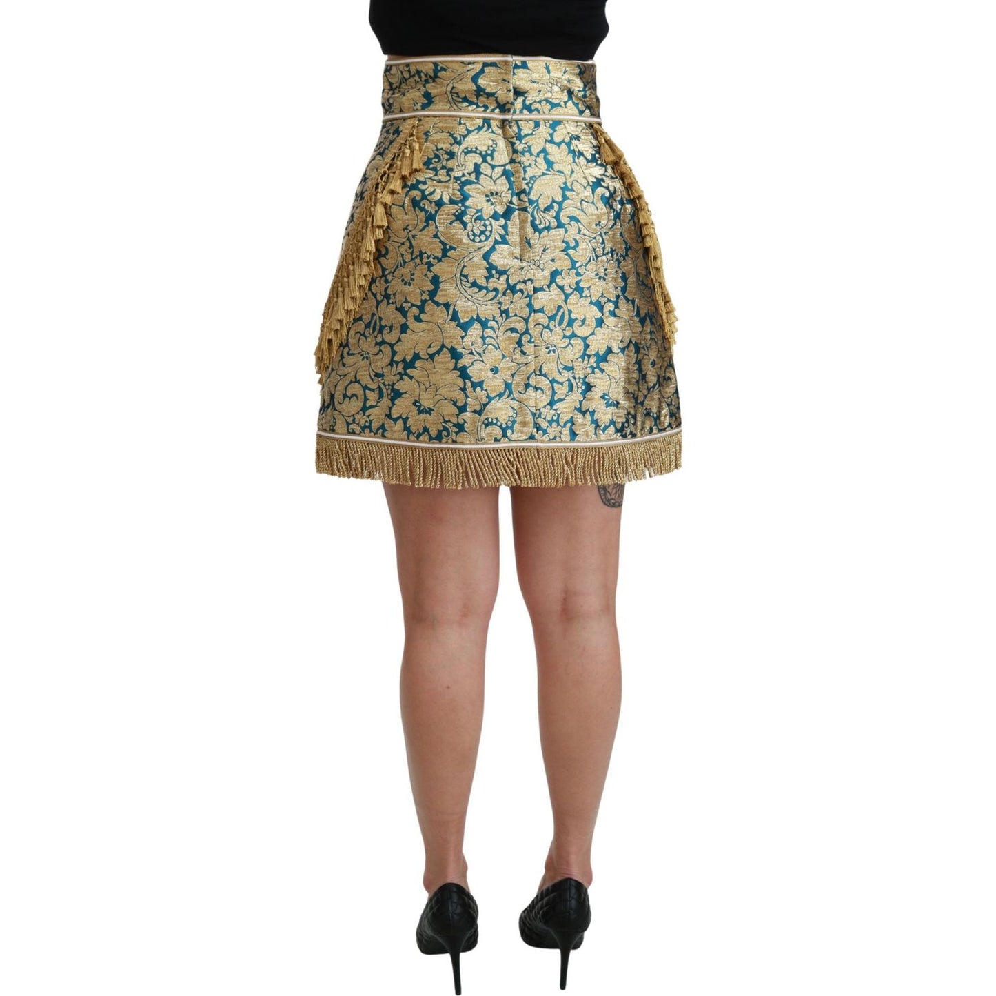 Dolce & Gabbana Elevate Your Wardrobe with Our Exquisite Gold Skirt Dolce & Gabbana