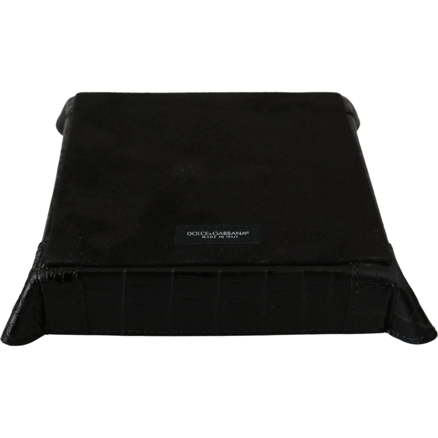 Elegant Black Exotic Skin Entry Tray