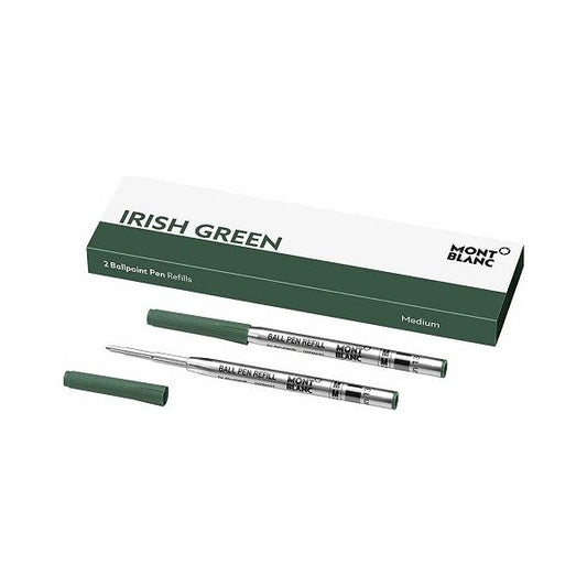 MONTBLANC Mod. IRISH GREEN- REFILLS BALL PEN - MEDIUM - 2 PCS-0