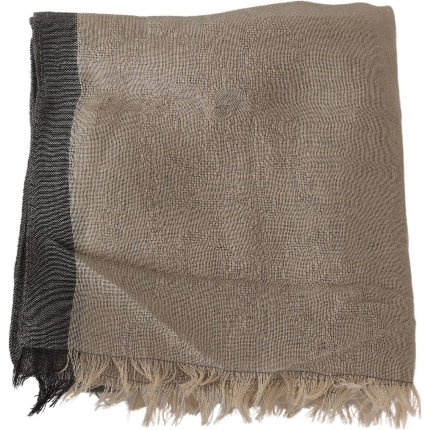 Costume National Elegant Beige Cotton Scarf for Women Wrap Shawl Scarves Costume National