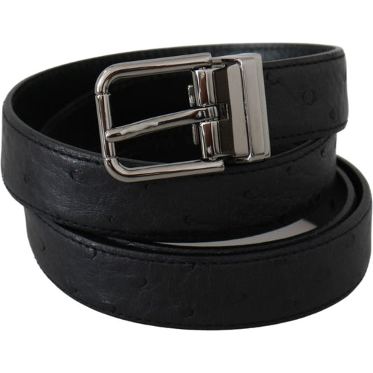 Dolce & Gabbana Elegant Exotic Skin Designer Belt Belt Dolce & Gabbana