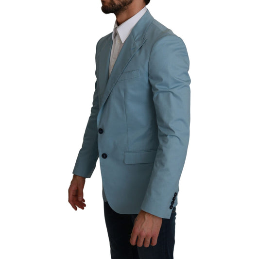 Dolce & Gabbana Elegant Blue Fantasy Pattern Blazer Dolce & Gabbana