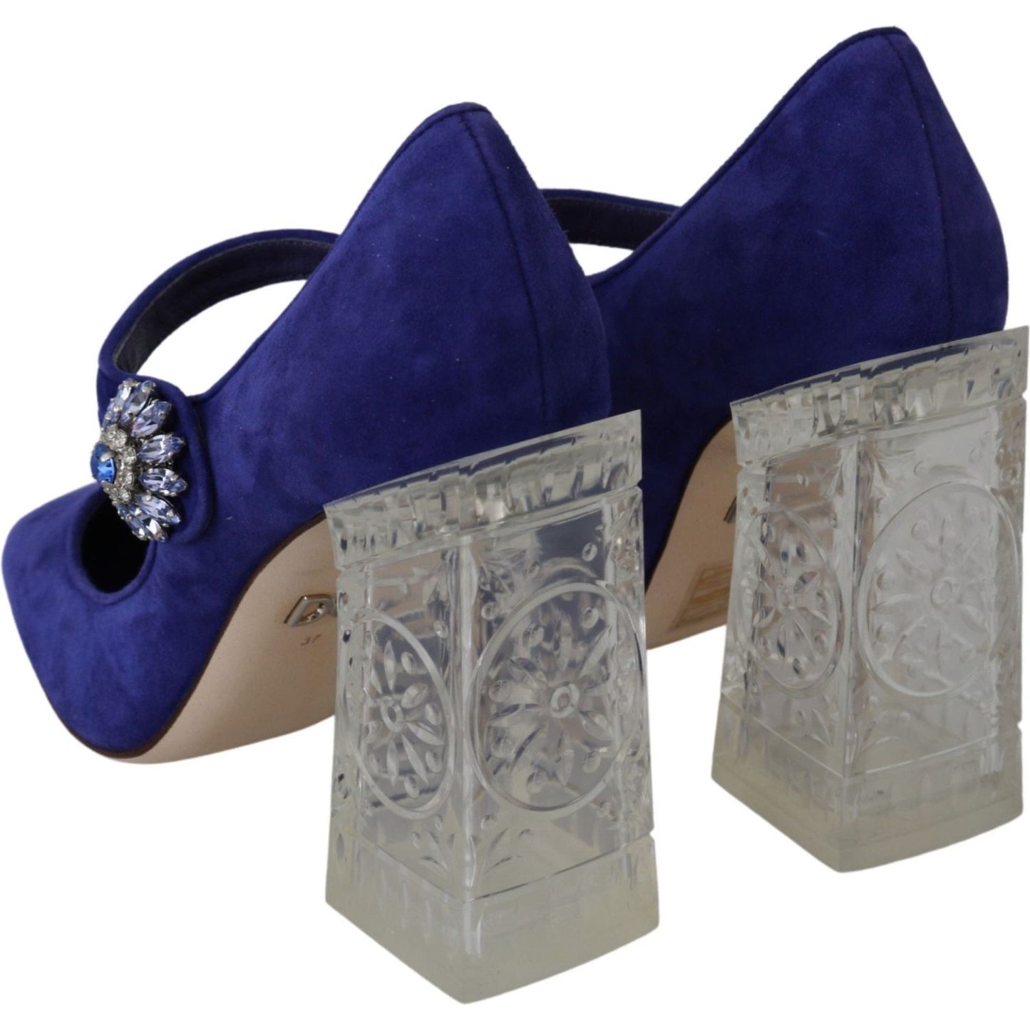 Dolce & Gabbana Elegant Purple Suede Mary Janes Pumps Dolce & Gabbana