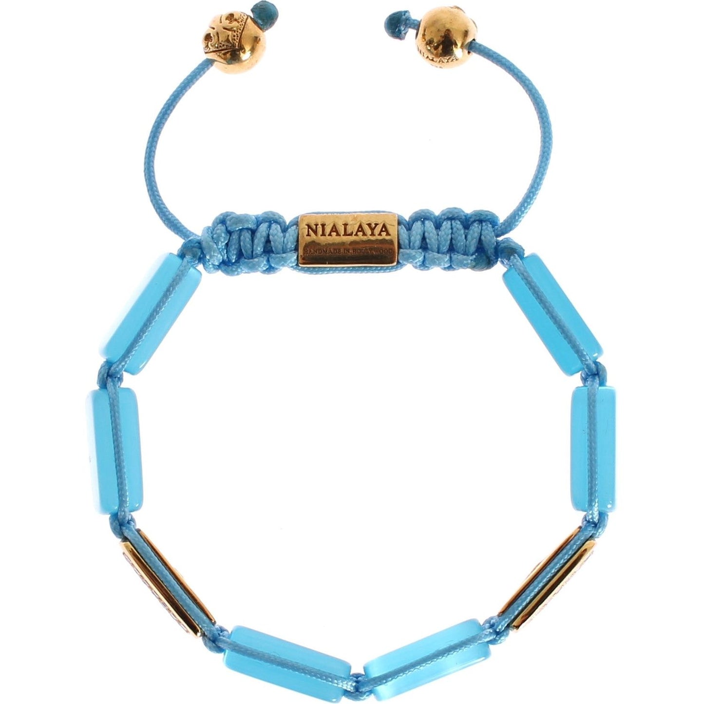 Nialaya Elegant Blue Opal & Diamond-Studded Bracelet Bracelet Nialaya