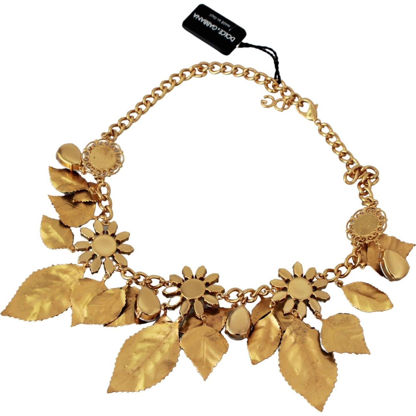 Dolce & Gabbana Elegant Floral Sicily Charm Necklace Necklace Dolce & Gabbana