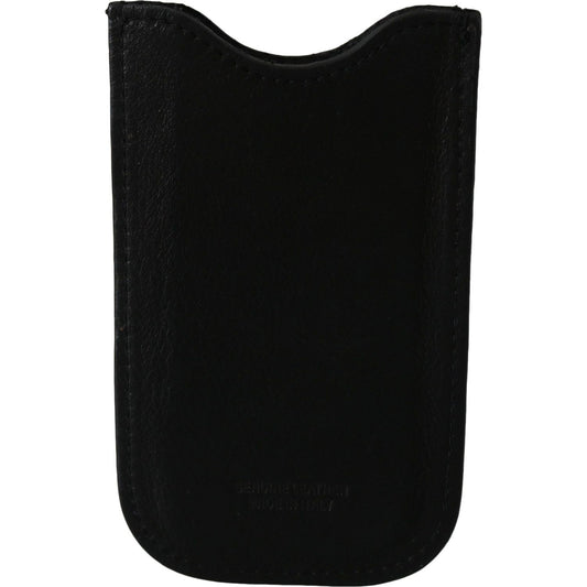 John Galliano Black Leather Multifunctional Men ID Bill Card Holder Wallet