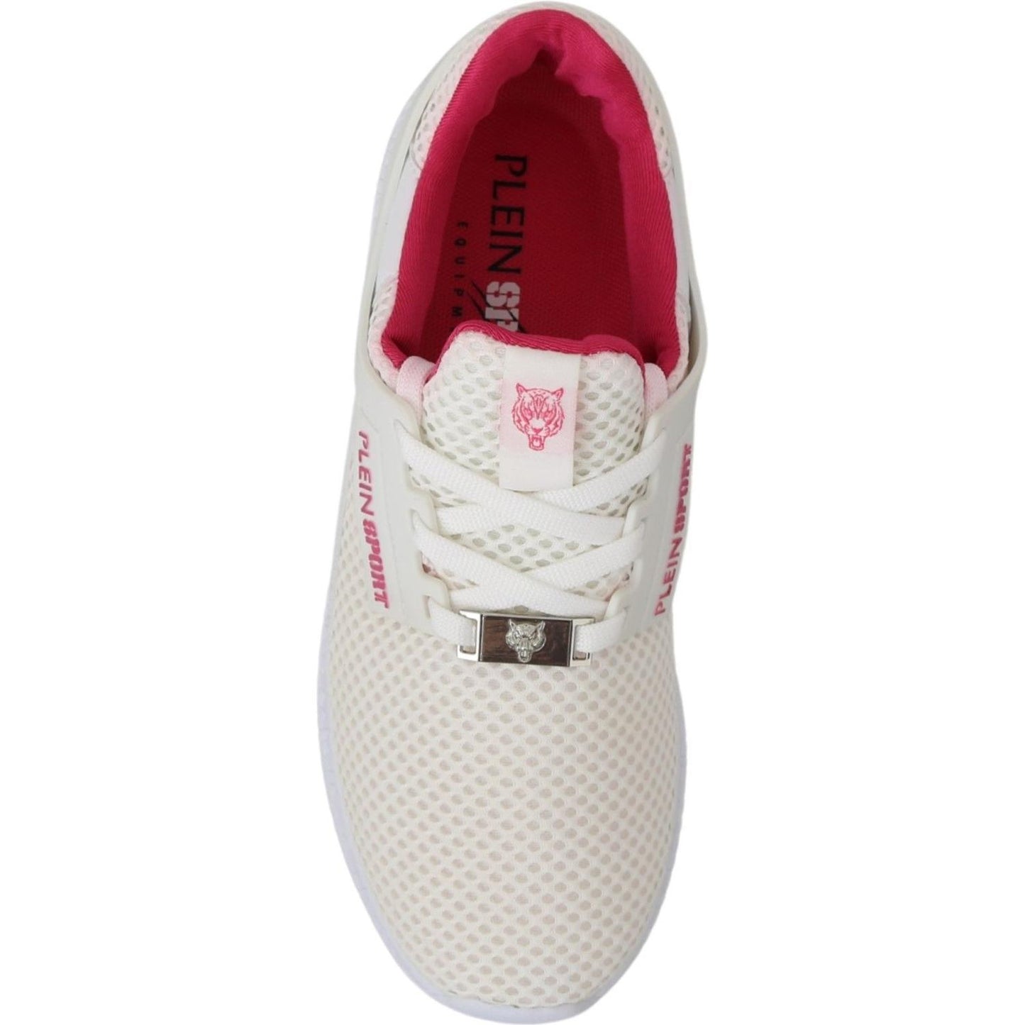 Philipp Plein White Pink Polyester Becky Sneakers Shoes 1728,67345645728,Athletic - Sneakers - Shoes,EU37/US6.5,Material: Polyester,New with tags,Philipp Plein,Shoes,Sneakers - Shoes,Sneakers - Women - Shoes,Sport Shoes (athletic shoes) - Sportswear - Clo