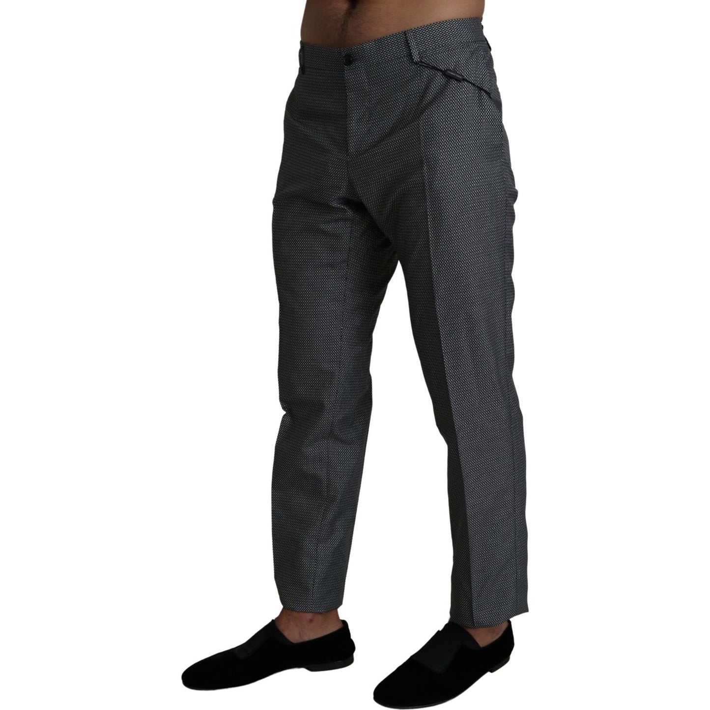 Dolce & Gabbana Elegant Gray Slim Fit Dress Trousers Dolce & Gabbana