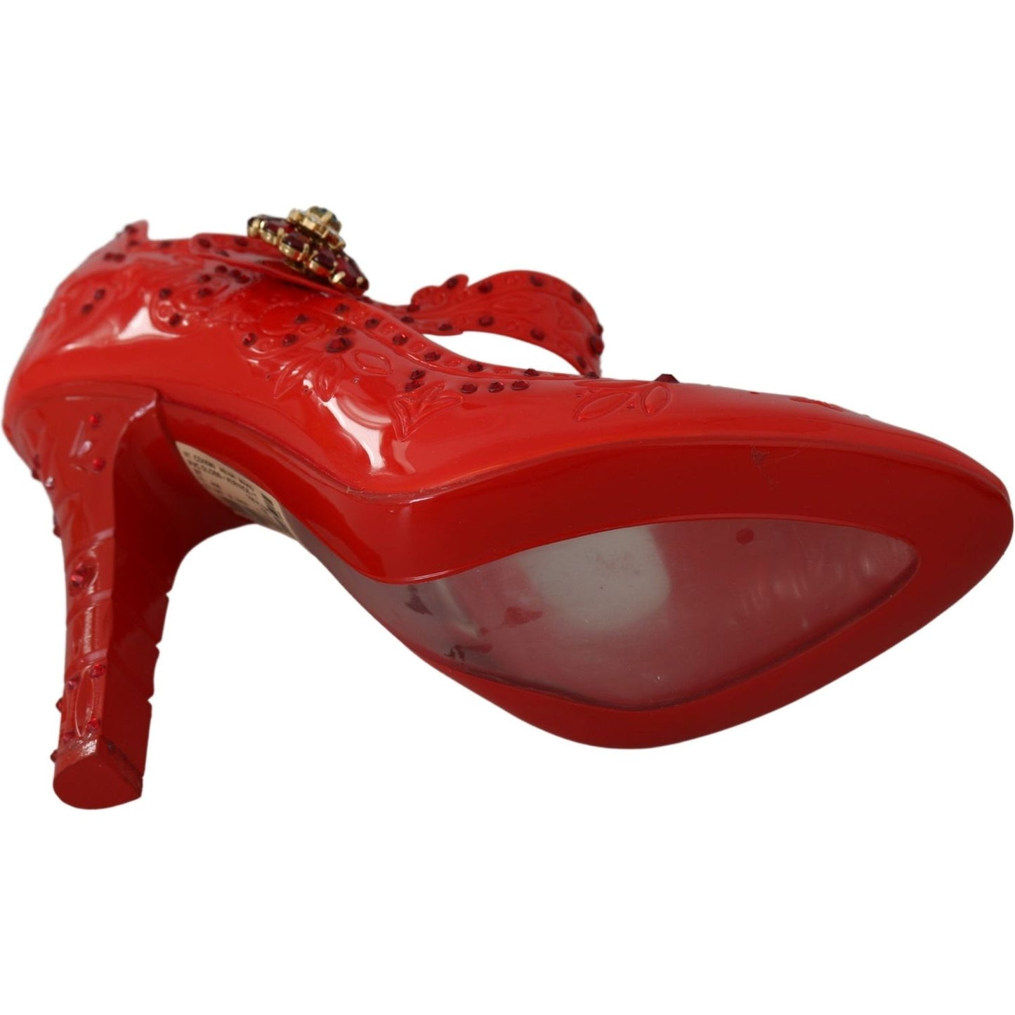 Dolce & Gabbana Chic Red Crystal Cinderella Pumps Dolce & Gabbana