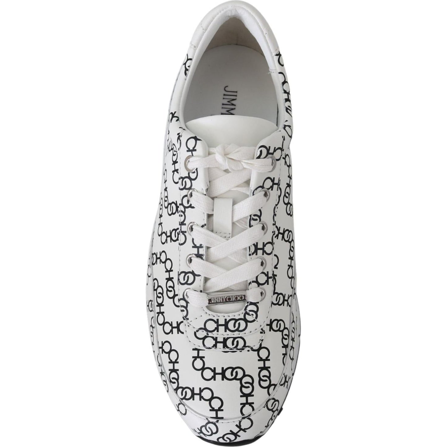 Jimmy Choo Elegant Monochrome Leather Sneakers Jimmy Choo