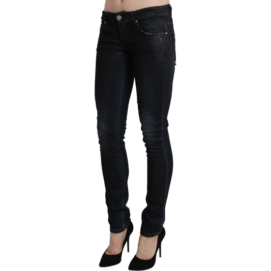 Acht Sleek Black Washed Skinny Jeans Acht