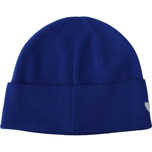 Givenchy Chic Unisex Cobalt Wool Beanie with Logo Detail Beanie Hat Givenchy