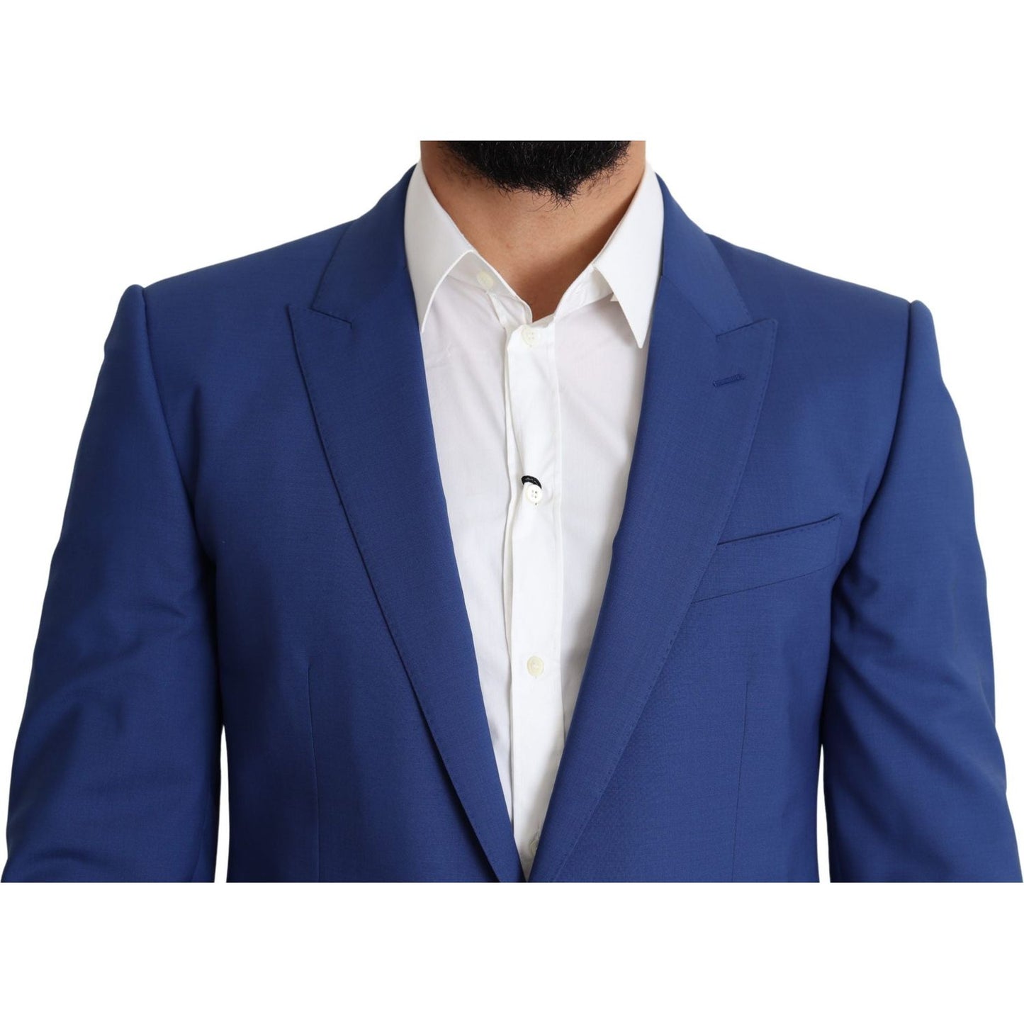 Dolce & Gabbana Exquisite Blue Wool Martini Blazer Jacket Dolce & Gabbana