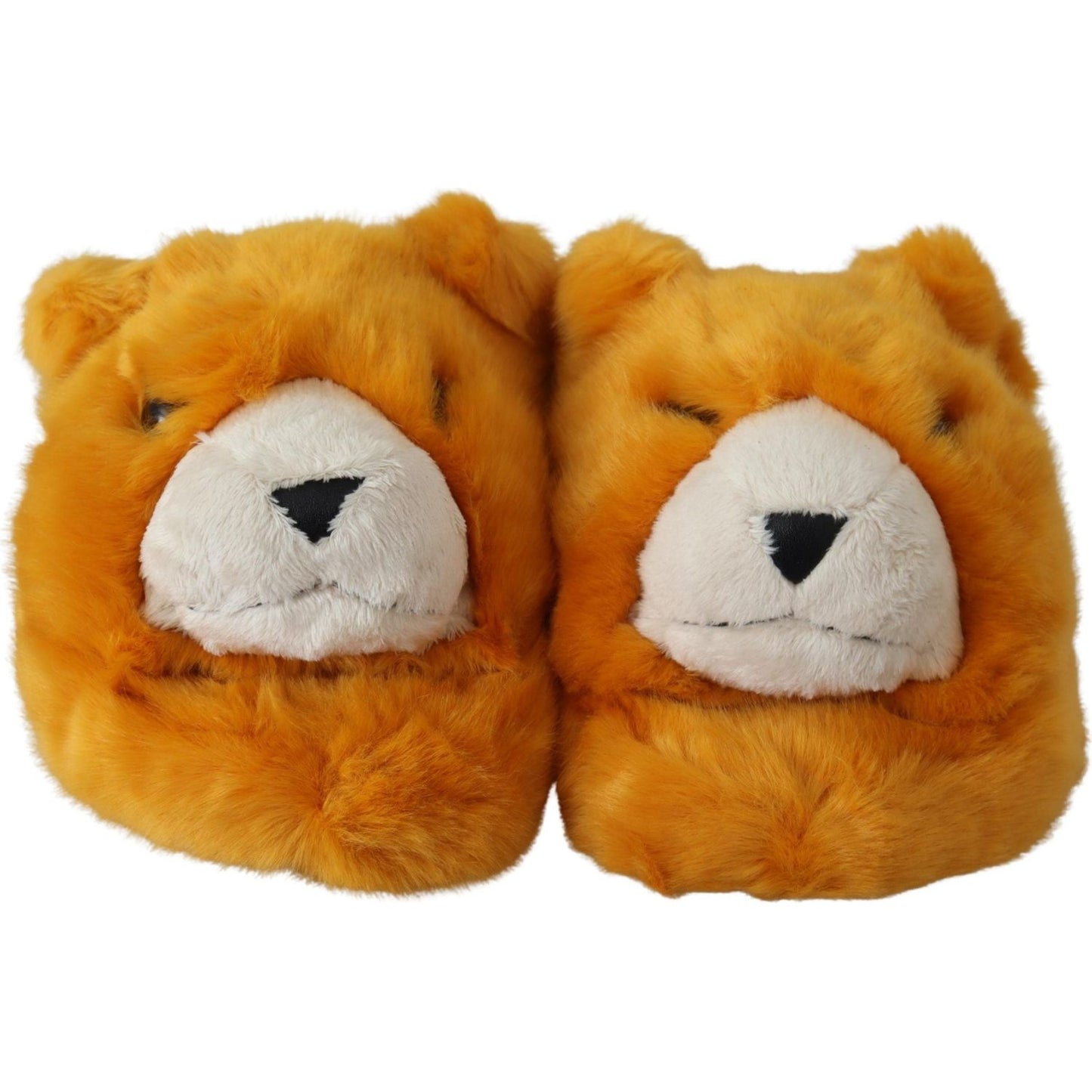 Dolce & Gabbana Sunshine Yellow Lion Slippers Dolce & Gabbana