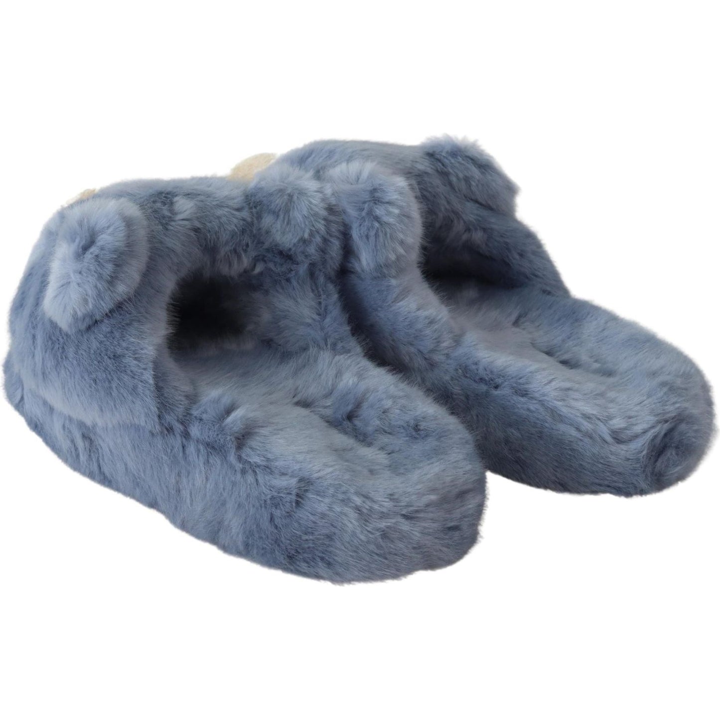 Dolce & Gabbana Chic Teddy Bear Blue Loafers Shoes Dolce & Gabbana