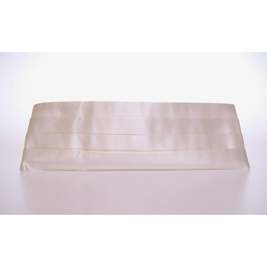 Dolce & Gabbana Elegant White Silk Cummerbund Dolce & Gabbana