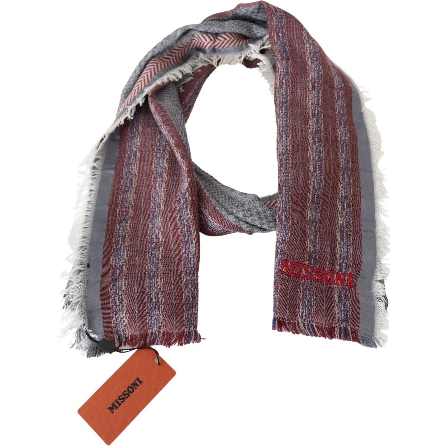 Missoni Chic Multicolor Wool Blend Designer Scarf Missoni