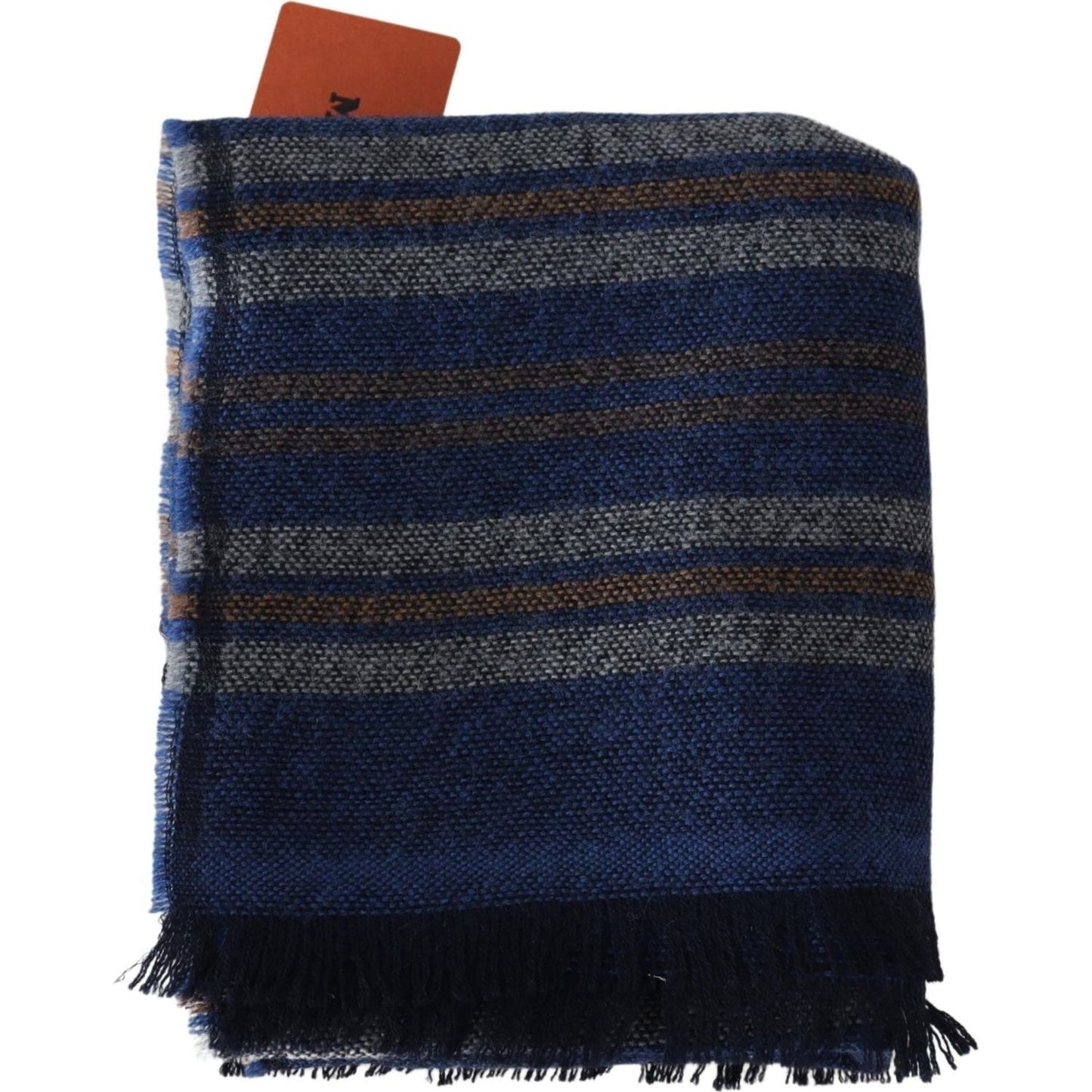 Missoni Chic Multicolor Wool Scarf Unisex Fringed Design Missoni