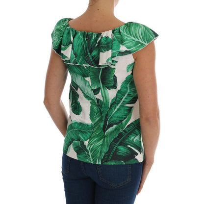 Dolce & Gabbana Pineapple Banana Sequins Blouse T-shirt