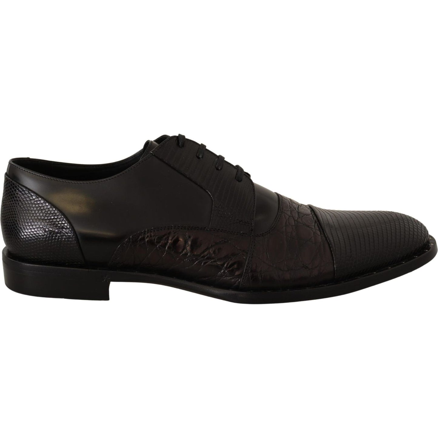 Dolce & Gabbana Elegant Black Derby Oxford Wingtips Dolce & Gabbana