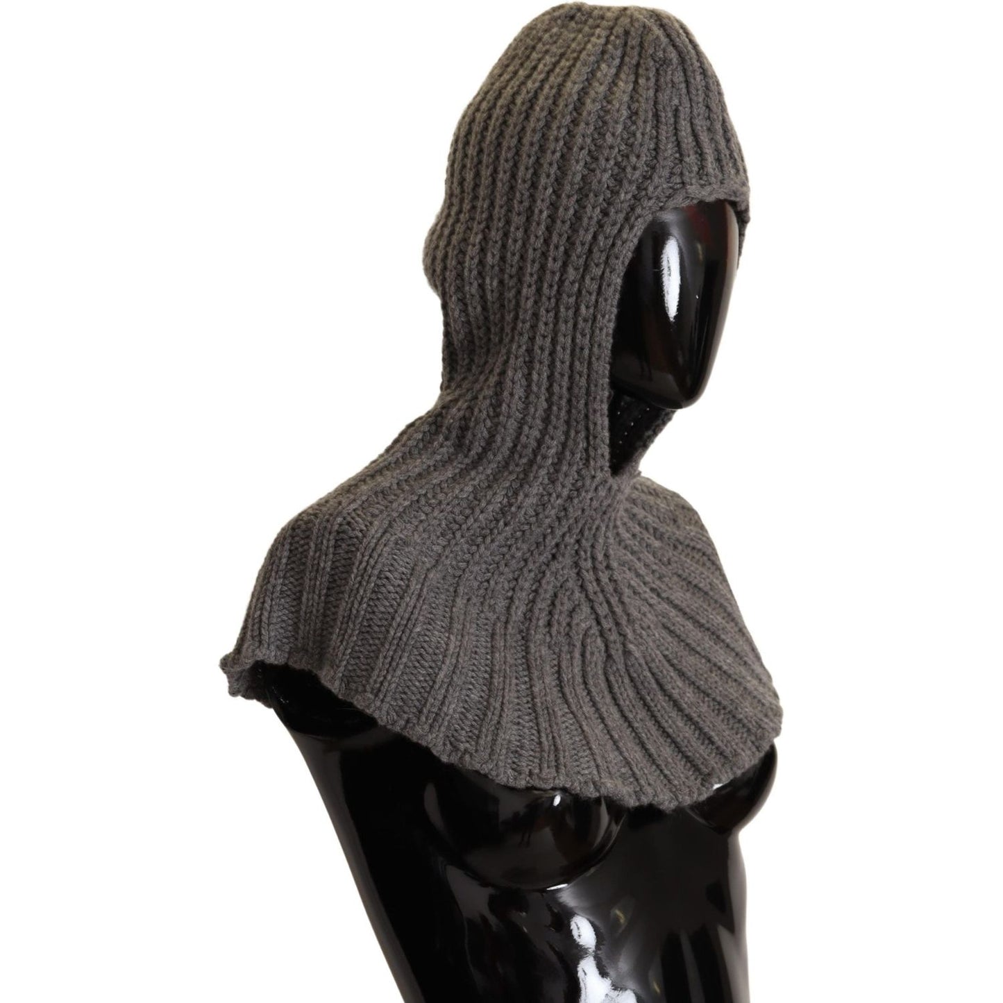 Dolce & Gabbana Elegant Cashmere Hood Scarf in Gray Dolce & Gabbana