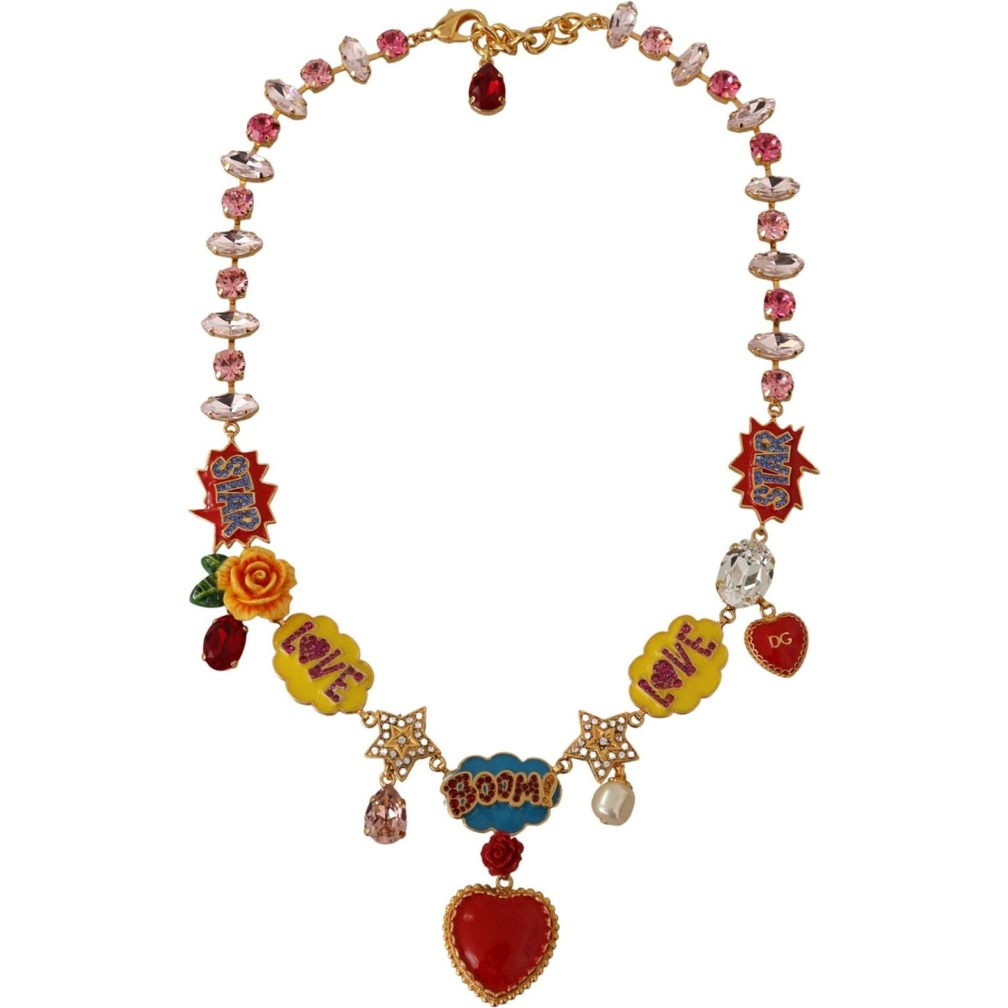 Dolce & Gabbana Chic Fumetti Cartoons Statement Necklace Necklace Dolce & Gabbana