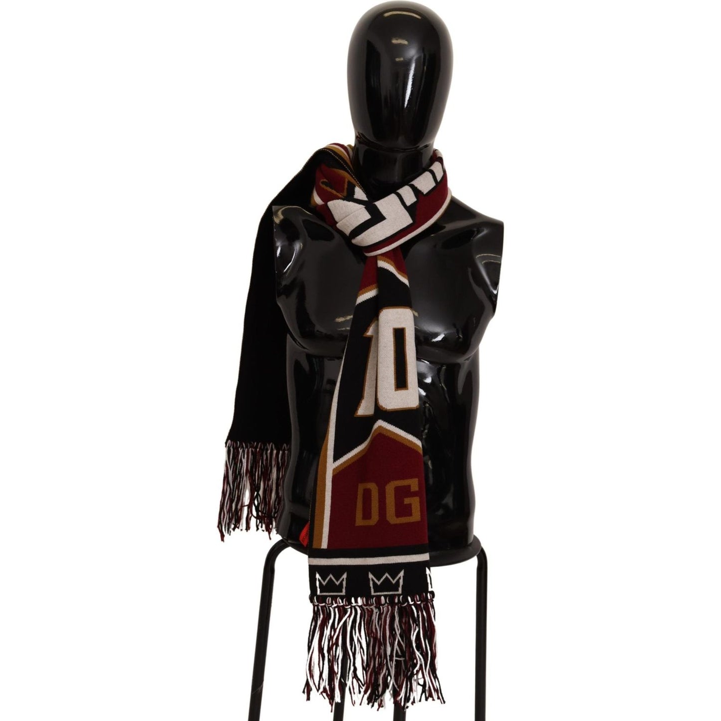 Dolce & Gabbana Elegant DG King Wool & Cashmere Scarf Wool Wrap Shawl Scarf Dolce & Gabbana