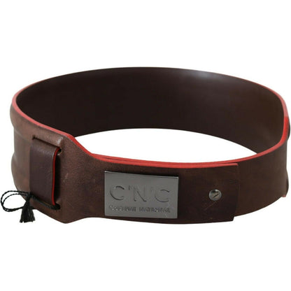 Costume National Dark Brown Genuine Leather Belt WOMAN BELTS