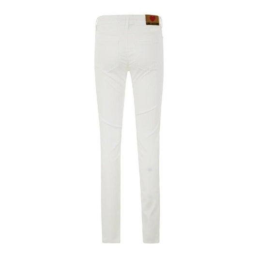 Love Moschino White Cotton Women Jeans Love Moschino