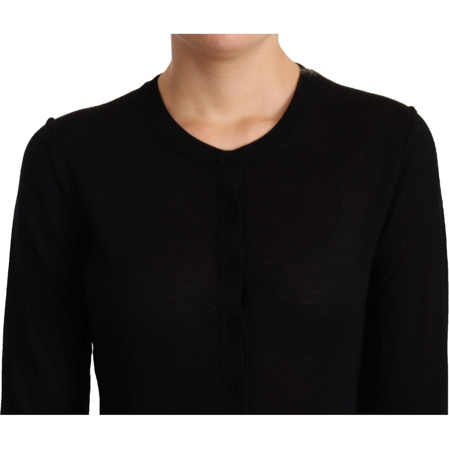 Dolce & Gabbana Elegant Crewneck Virgin Wool Sweater WOMAN SWEATERS Dolce & Gabbana