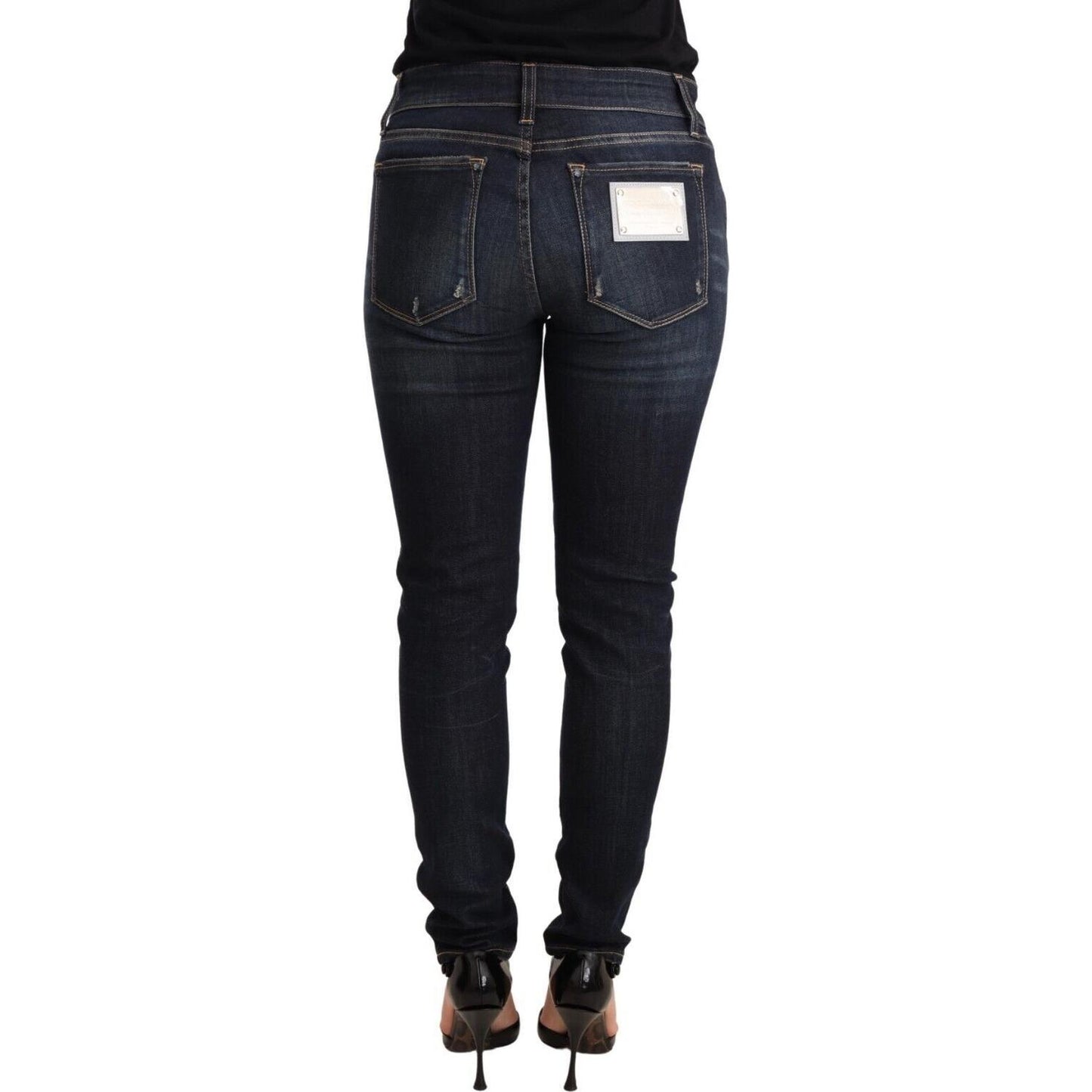 Dolce & Gabbana Chic Blue Slim Skinny Jeans Dolce & Gabbana