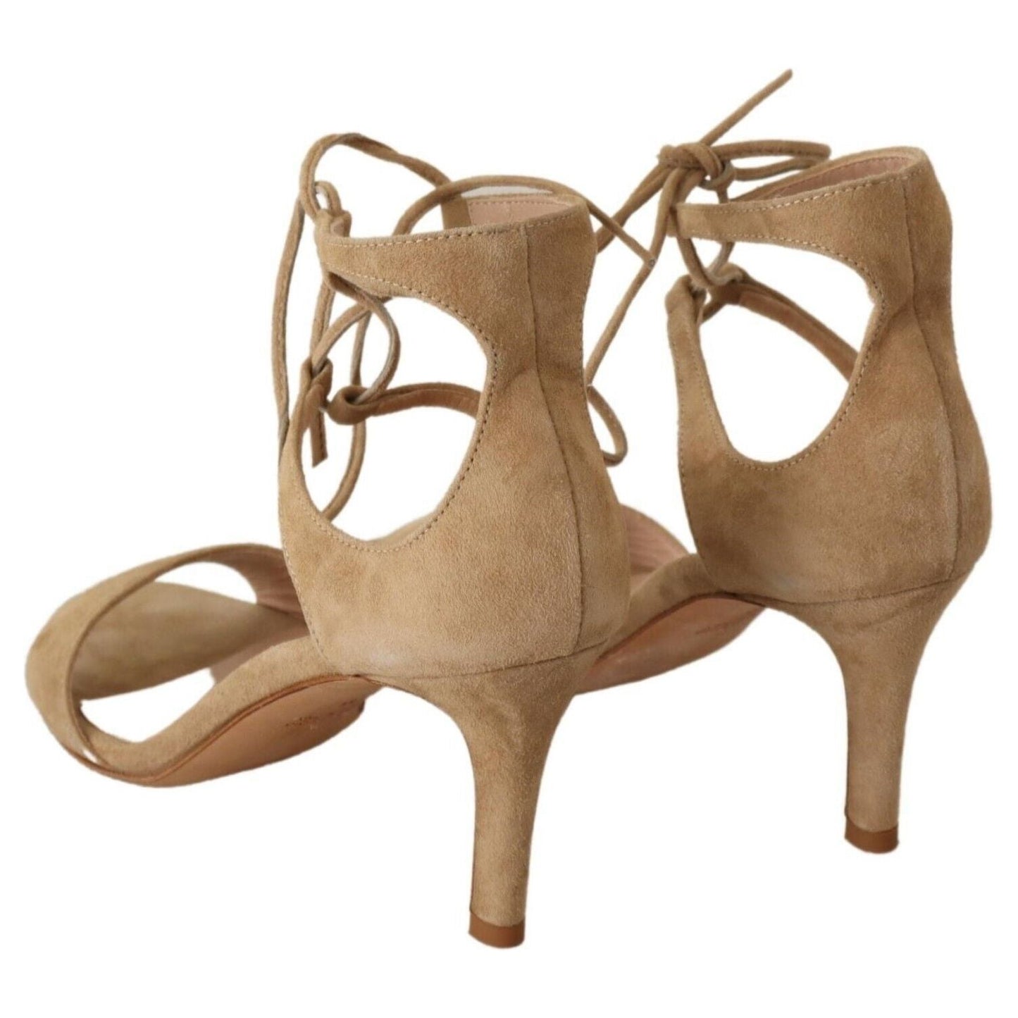 Maria Christina Beige Suede Leather Ankle Strap Pumps Shoes 1728,67345645728,Beige,EU35/US4.5,Maria Christina,Material: Leather,Mid Heel - Pumps - Shoes,New with tags,Pumps - Shoes,Pumps - Women - Shoes,Shoes,Women,Women - Shoes