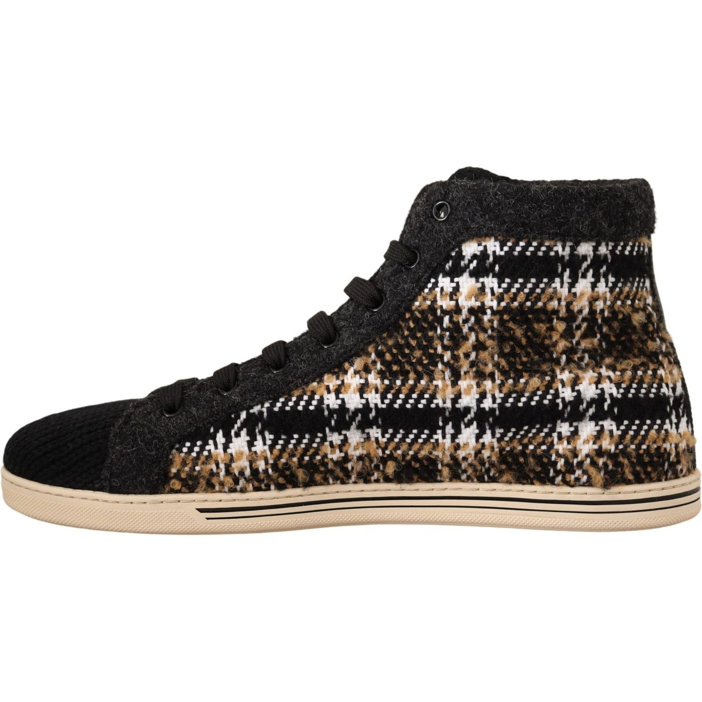 Dolce & Gabbana Beige High Top Fashion Sneakers MAN SNEAKERS Dolce & Gabbana