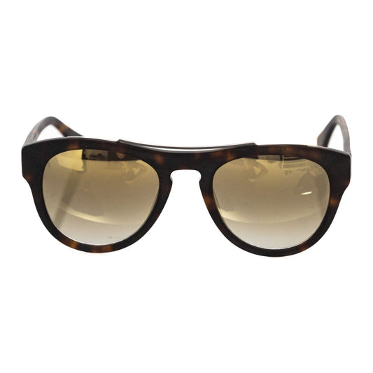 Frankie Morello Brown Acetate Men Sunglass Frankie Morello