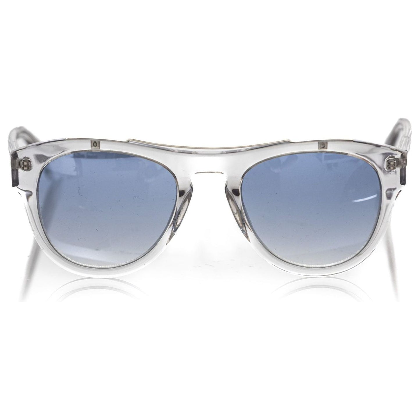 Frankie Morello White Acetate Men Sunglass Frankie Morello