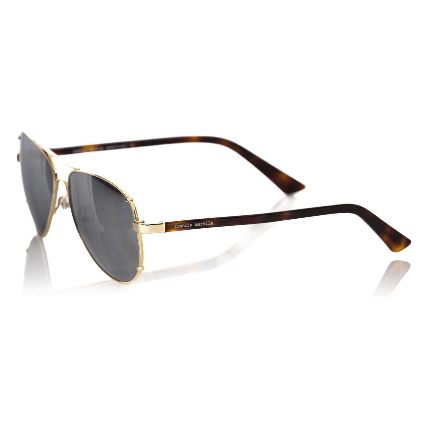 Frankie Morello Gold Metallic Fiber Men's Sunglass Frankie Morello