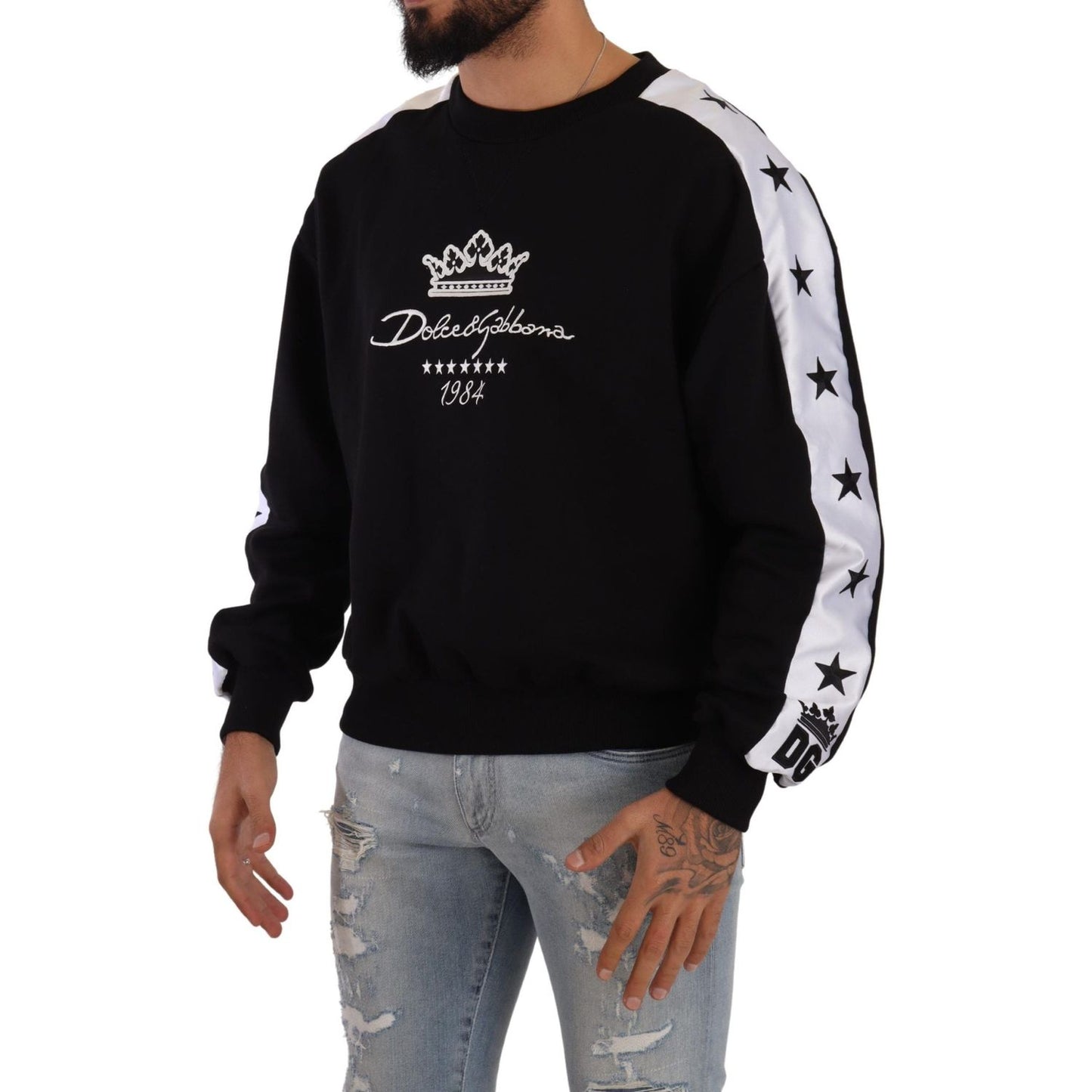 Dolce & Gabbana Elegant Crown 1984 Crewneck Sweater Dolce & Gabbana