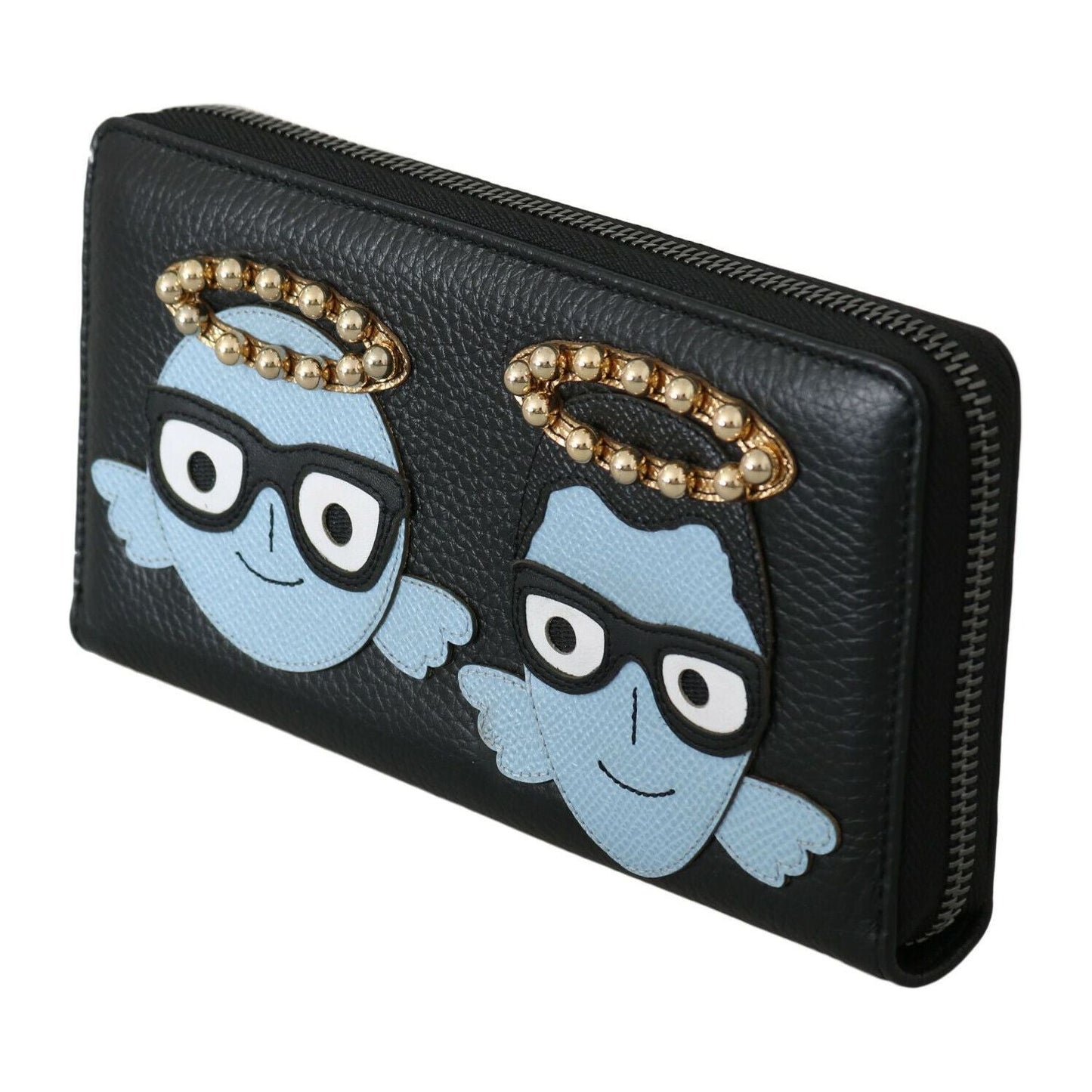 Dolce & Gabbana Elegant Black Leather Zip Wallet Dolce & Gabbana