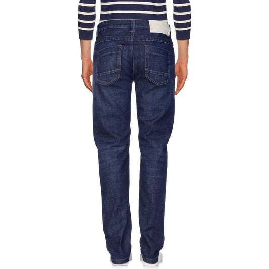 Bikkembergs Blue Cotton Men Jean Bikkembergs