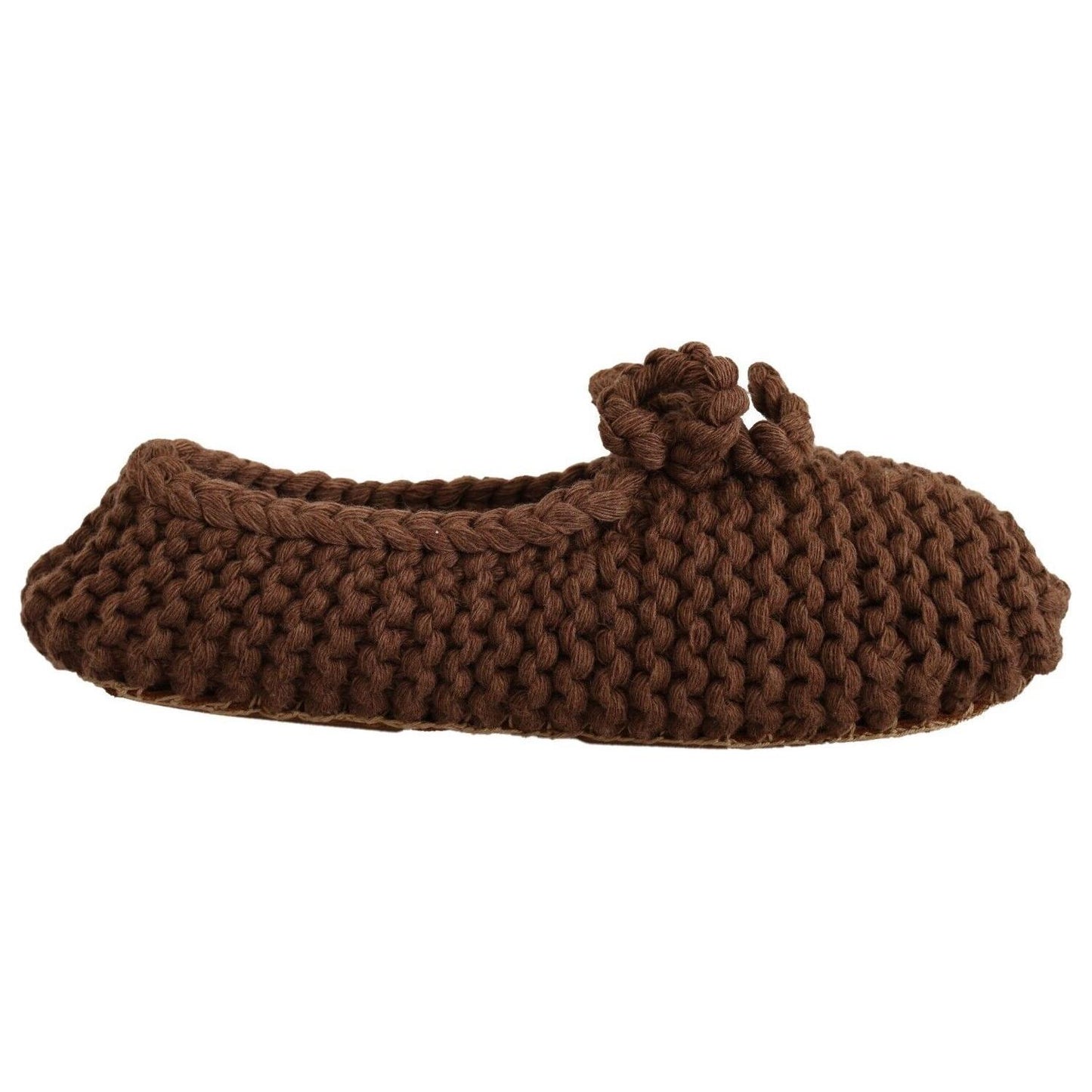 Dolce & Gabbana Elegant Wool Knit Ballerina Flats Dolce & Gabbana