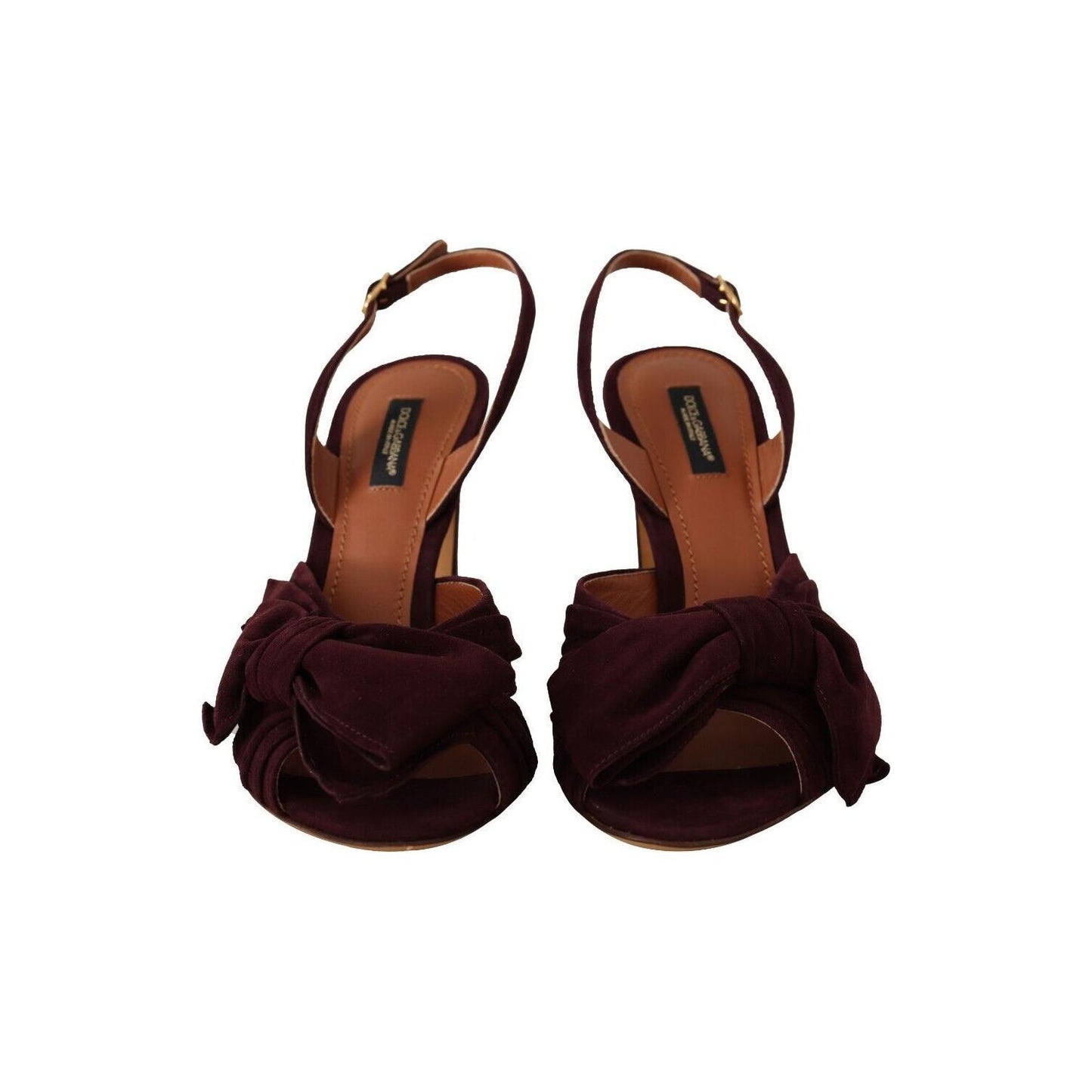 Dolce & Gabbana Elegant Purple Suede Heels Sandals Dolce & Gabbana