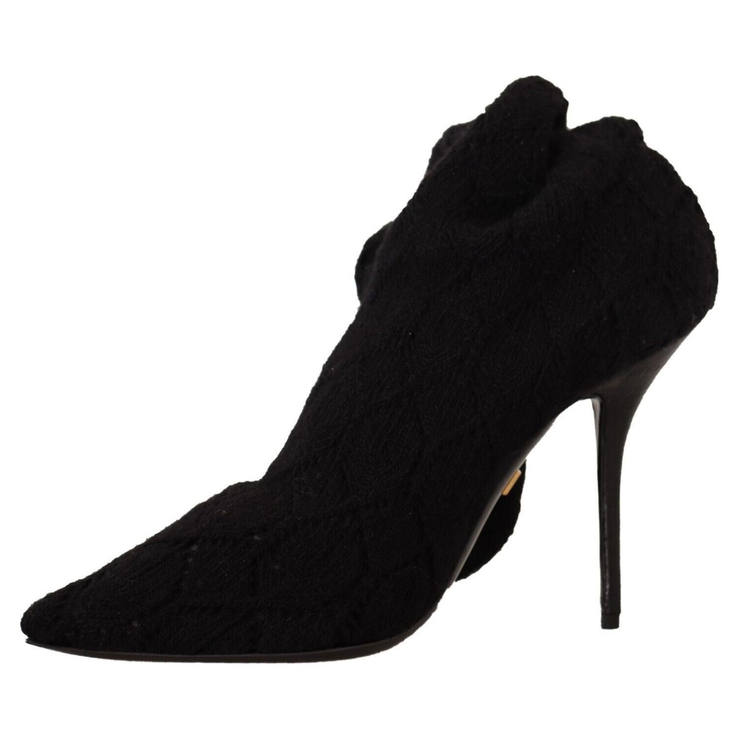 Dolce & Gabbana Black Stretch Socks Knee High Booties Shoes 1728,67345645728,Black,Boots - Shoes,Boots - Women - Shoes,Dolce & Gabbana,EU39/US8.5,EU41/US10.5,High Heel - Boots - Shoes,Material: Fabric,New with tags,Shoes,Women,Women - Shoes