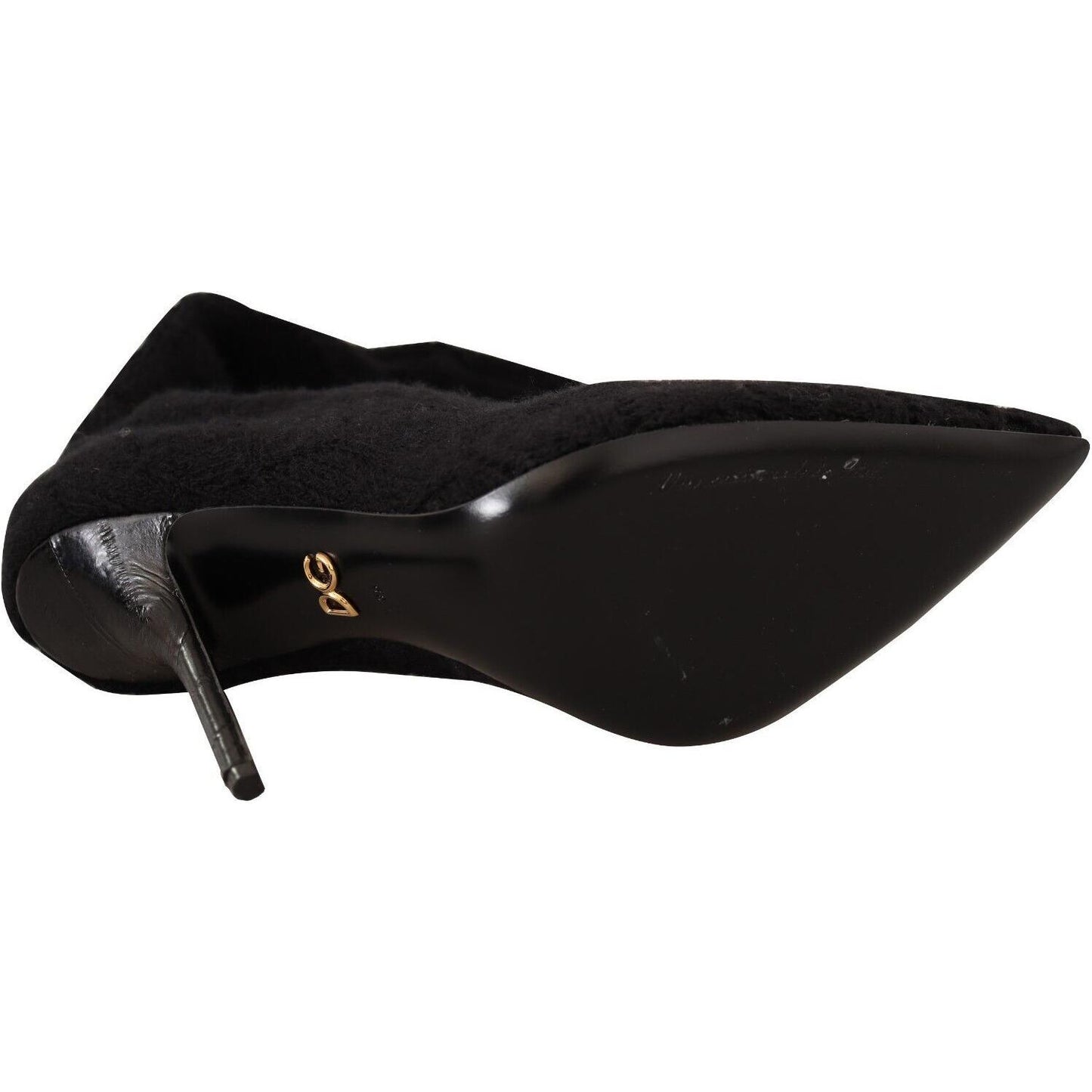 Dolce & Gabbana Black Stretch Socks Knee High Booties Shoes 1728,67345645728,Black,Boots - Shoes,Boots - Women - Shoes,Dolce & Gabbana,EU39/US8.5,EU41/US10.5,High Heel - Boots - Shoes,Material: Fabric,New with tags,Shoes,Women,Women - Shoes