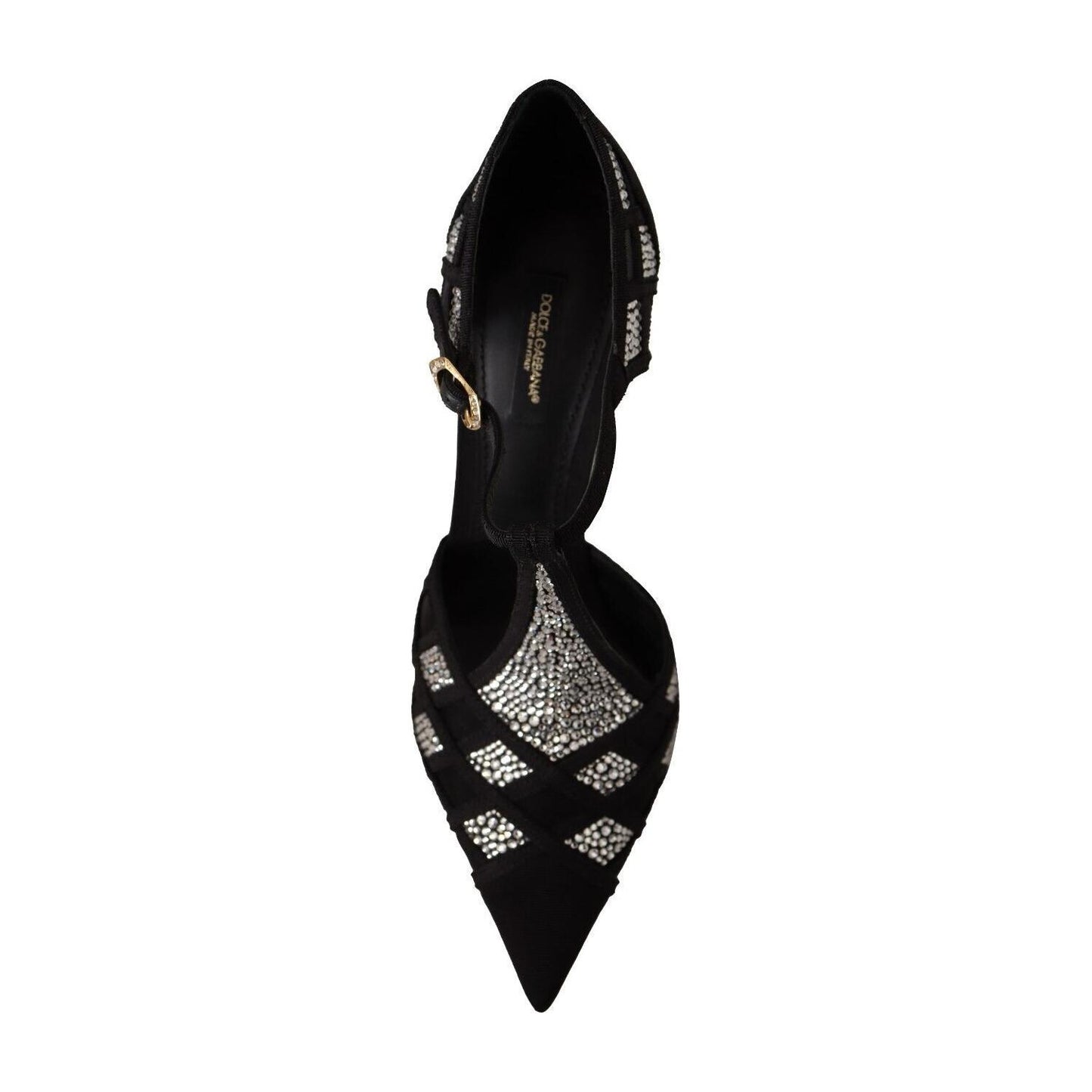 Dolce & Gabbana Elegant Crystal-Embellished Suede Pumps Dolce & Gabbana