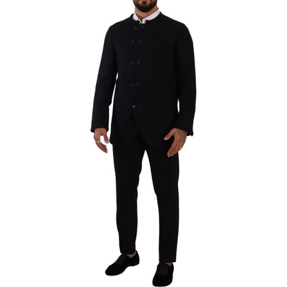 Dolce & Gabbana Gray Alpaca Button Down Men Coat Jacket 1% Elastane,1728,34% Cotton,6% Virgin Wool,67345645728,8% Nylon,Clothing,Coats - Jackets & Coats - Clothing,Dolce & Gabbana,Gray,IT48 | M,Jackets & Coats - Clothing,Jackets - Men - Clothing,Material: