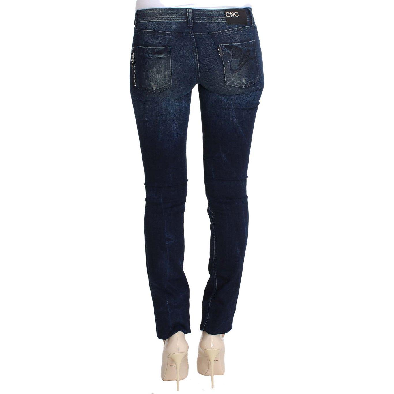 Costume National Chic Slim Fit Skinny Blue Jeans Costume National